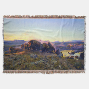 Cobertor Charles M. Russell Quando a Terra Pertencia a Deus