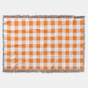 Cobertor cheque laranja gingham