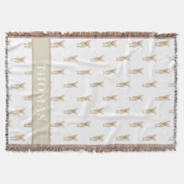 Cobertor Chihuahua Personalizado (Pelo Curto, Bege Creme)
