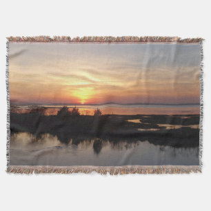 Cobertor Chincoteague Sunset II Virgínia Landscape