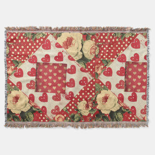 Cobertor Chique Vintage bonito Distante Floral