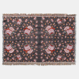 Cobertor Christmas Cat With Santa Hat