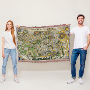 Cobertor Cidade do mapa de Quebeque