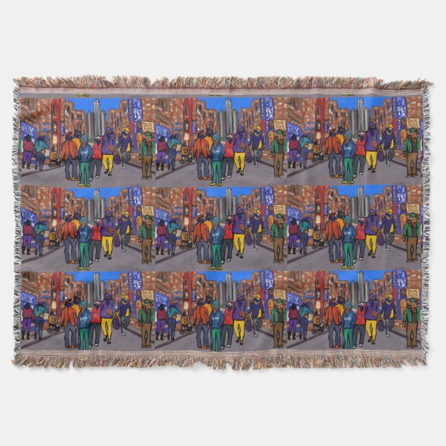 Cobertor Cidade Dog Town - DETROIT (Frente)