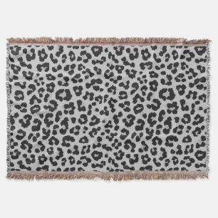 Cobertor Cinza cinza Ash Leopard Cheetah Padrão de Impressã