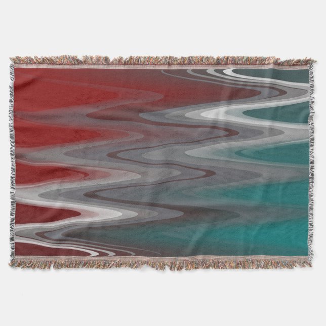 Cobertor Cinza ondas em lágrima (Frente)