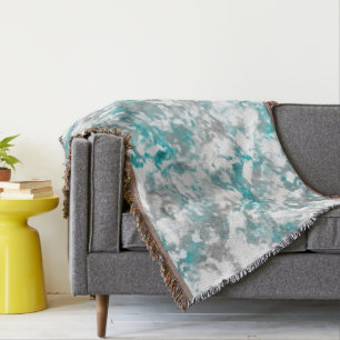 Cobertor Cinzas de tartaruga e textura de mármore branco