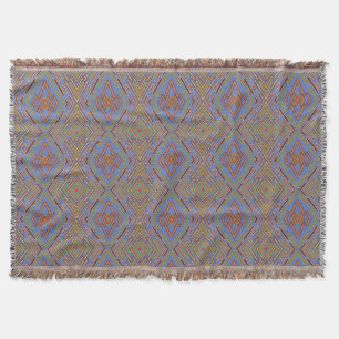 Cobertor Circuito Futurista Abstrato Padrão Azul
