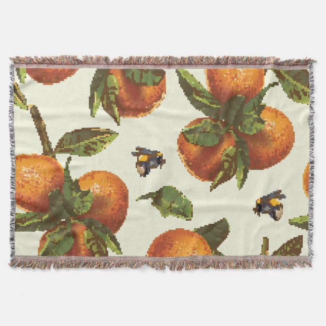 Cobertor Citrus & Bumblebee: Vintage sem carne (Frente)