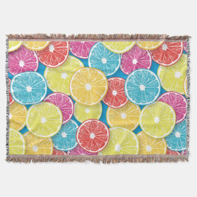 Cobertor Citrus fruta slices pop (Frente)