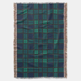 Cobertor Clan Black Watch Tartan Xadrez Blue Green Check