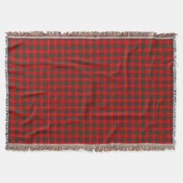 Cobertor Clan Cameron Bright Red Tartan