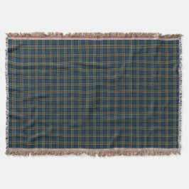 Cobertor Clan Colquhoun Marinho Blue e Green Tartan