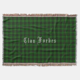 Cobertor Clan Forbes Tartan Throw Blanket