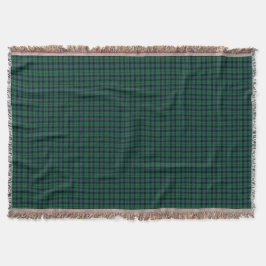 Cobertor Clan MacKay Green e Blue Scottish Tartan