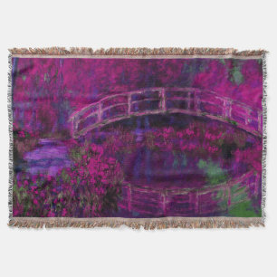Cobertor Claude Monet A Ponte Japonesa roxo