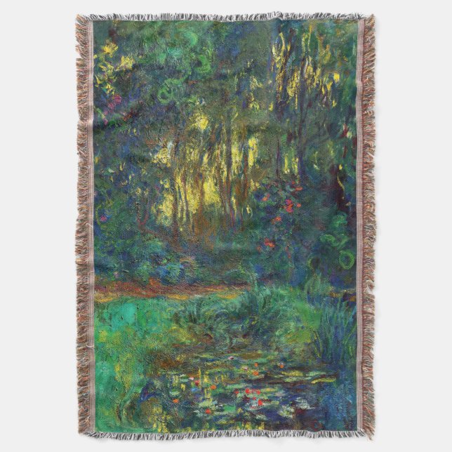 Cobertor Claude Monet - Canto de um Pond com Lírios (Frente Vertical)