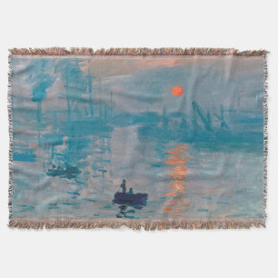 Cobertor Claude Monet Impression Sunrise Francês