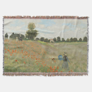 Cobertor Claude Monet O Campo de Papoulas perto de Argenteu