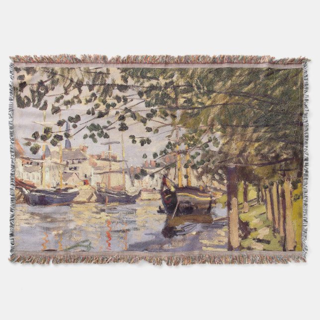 Cobertor Claude Monet. O Sena em Rouen (Frente)