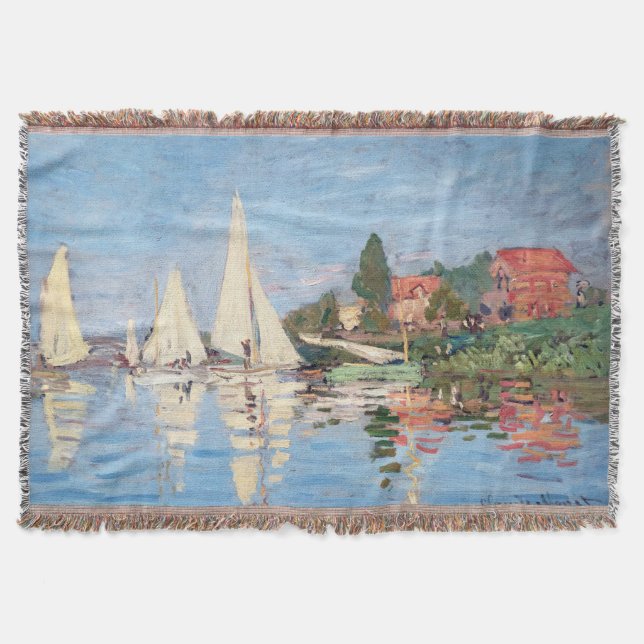 Cobertor Claude Monet - Regattas em Argenteuil (Frente)
