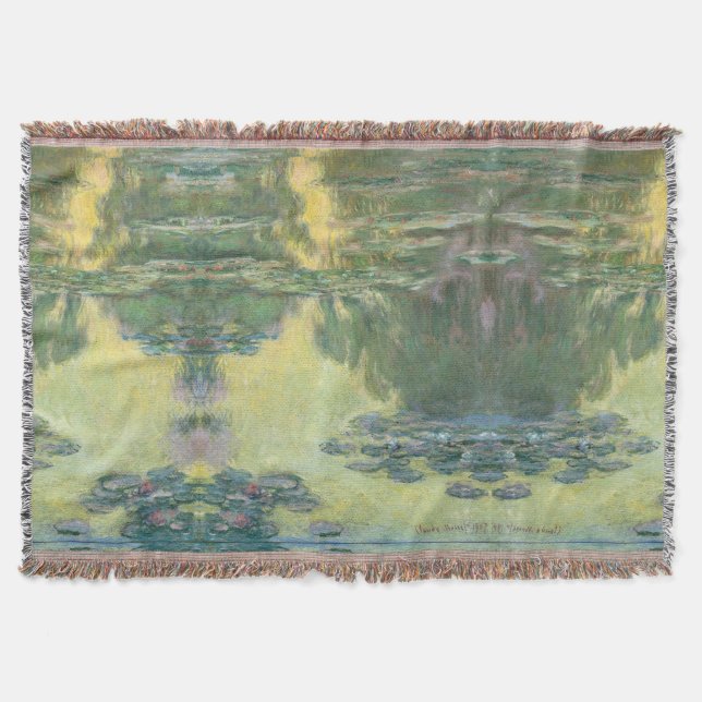 Cobertor Claude Monet – Waterlilies – 1907 (Frente)