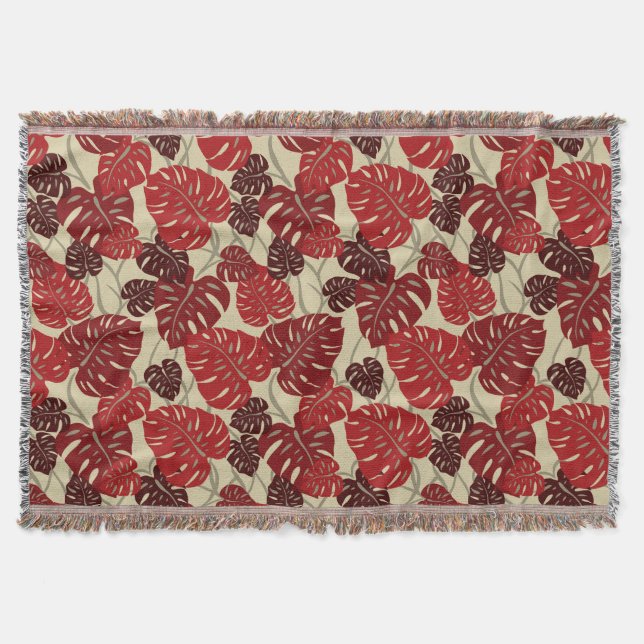 Cobertor Cliff Hanger Havaiana Monstera Leaf Blanket (Frente)