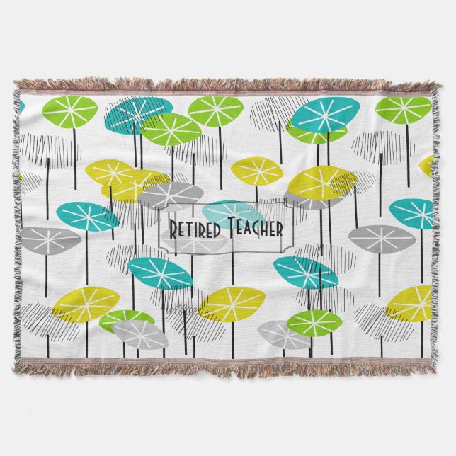 Cobertor Cobertura artística aposentada dos vagens da (Frente)