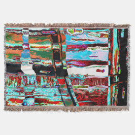 Cobertor Cobertura de Colapso Reflexão Design Abstrato