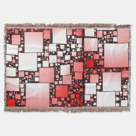 Cobertor Cobertura de dançarinas quadradas vermelhas e bran