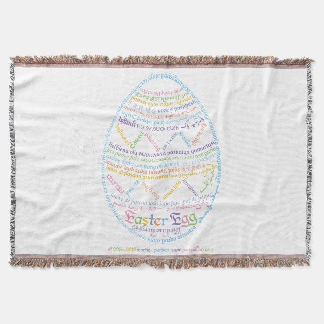 Cobertor Cobertura de Ovos de Páscoa (Frente)