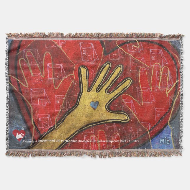 Cobertor Cobertura de pano da AJUDA (Frente)