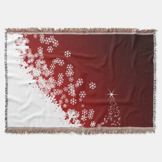 Cobertor Cobertura do lance da neve do Natal (Frente)