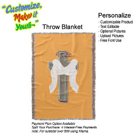 Cobertor Cobertura Laranja do Algodão