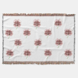 Cobertor Cobertura Lucky Moderno - Rosa Elegante Dourado