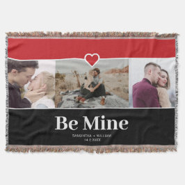 Cobertor Colagem de Fotografias do Dia de os namorados Be M