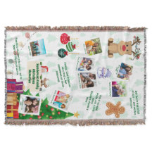 Colagem de Fotos de Memórias de Natal da Família