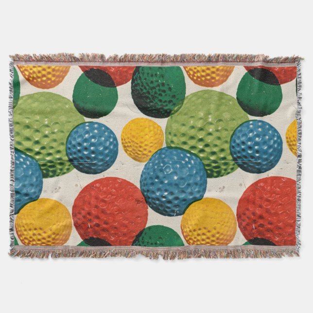 Cobertor Colorful Golf Ball Pattern (Frente)