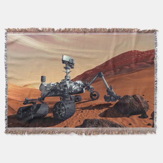 Cobertor Conceito de Artista de Rover da Curiosidade da NAS (Frente)