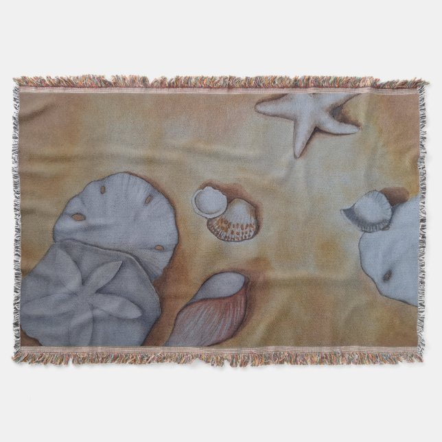 Cobertor Conchas na costa (Frente)