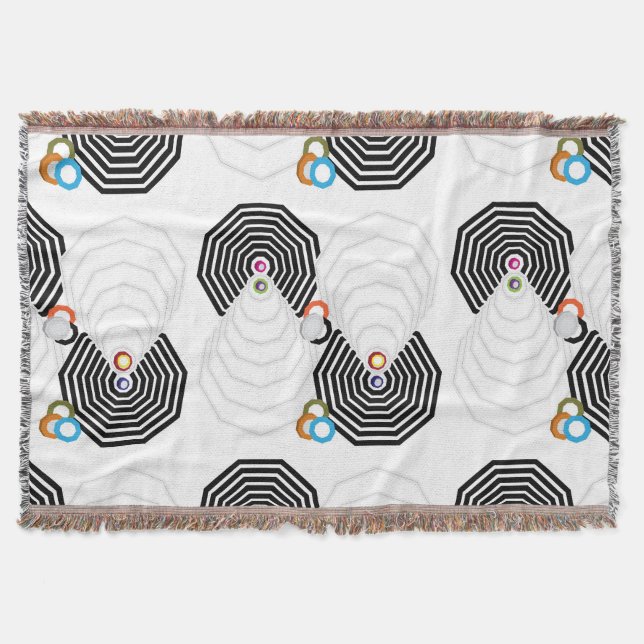 Cobertor Conjunto de Toalhas de Banho Formas e Cores (Frente)