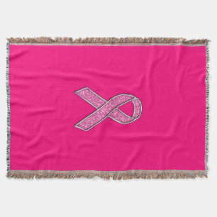 Cobertor Consciência de Fita Rosa com Estilo de Brilho Vib