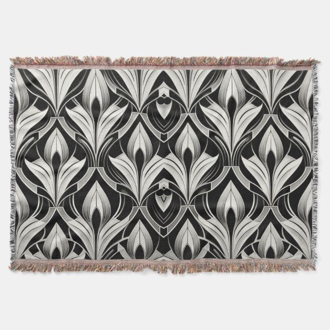 Cobertor Contraste preto e branco (Frente)