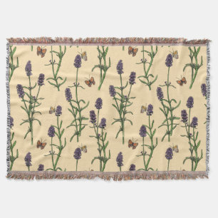 Cobertor Cor d'água pintada à mão e padrão de tinta com lav