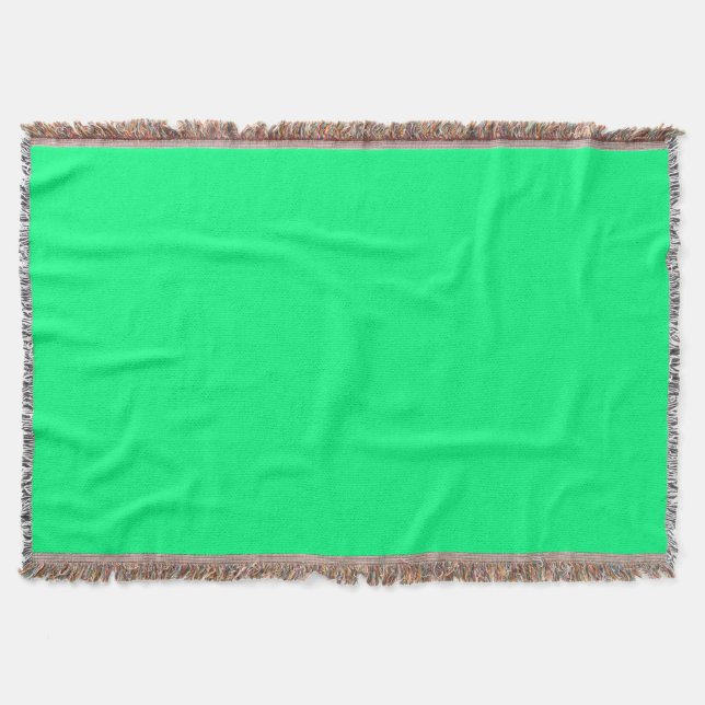 Cobertor Cor verde neon-Primavera, mínima e elegante (Frente)