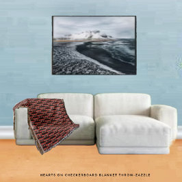 Cobertor Corações no Quadro de Verificação