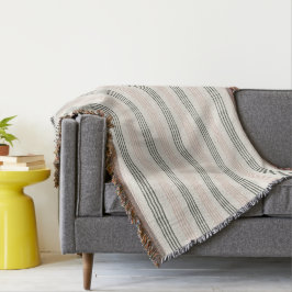 Cobertor Coral Peach Green - Greve Minimalista Moderna Boho