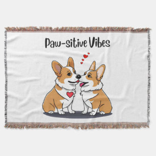 Cobertor Corgis Vibes no Amor