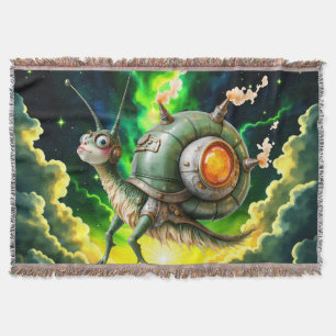 Cobertor Cosmic Steampunk Snailbird – Criatura de Sonho Neo