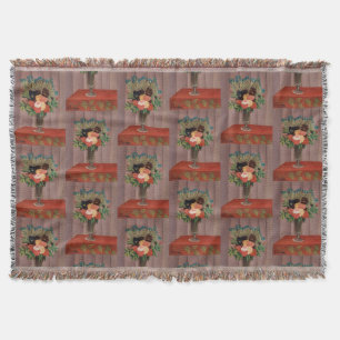Cobertor Cottagecor Floral Francês Henri Rousseau Vintage